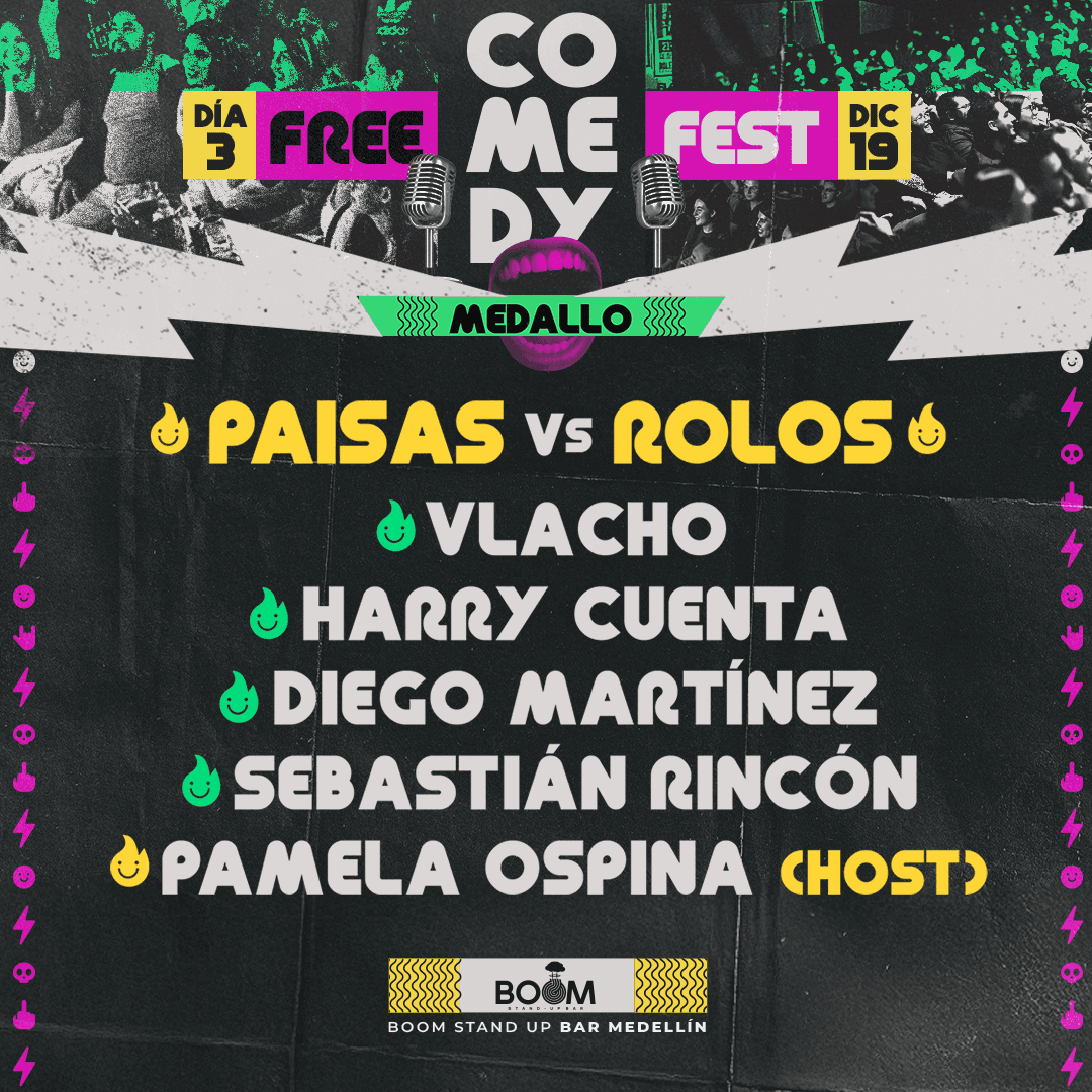 Free Comedy Fest Medallo - Día 3