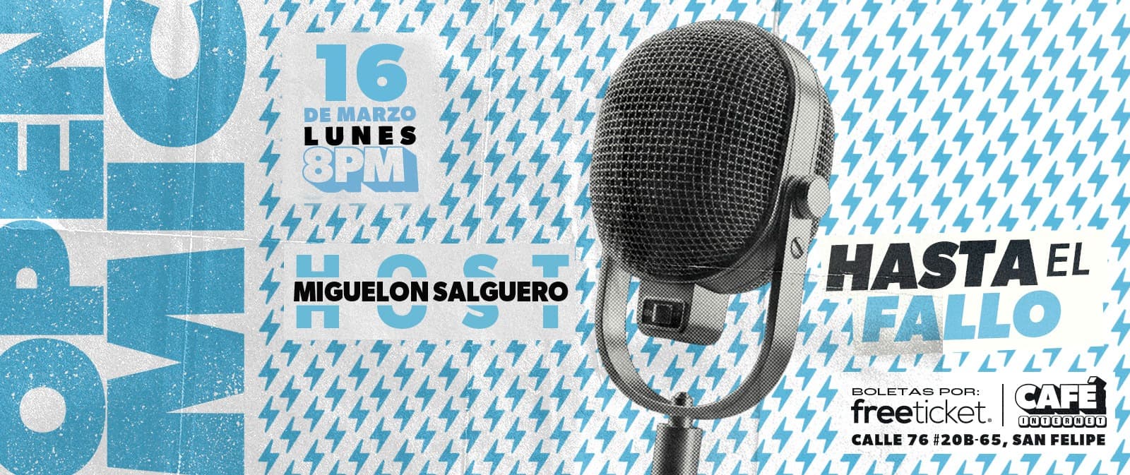 OPEN MIC HASTA EL FALLO