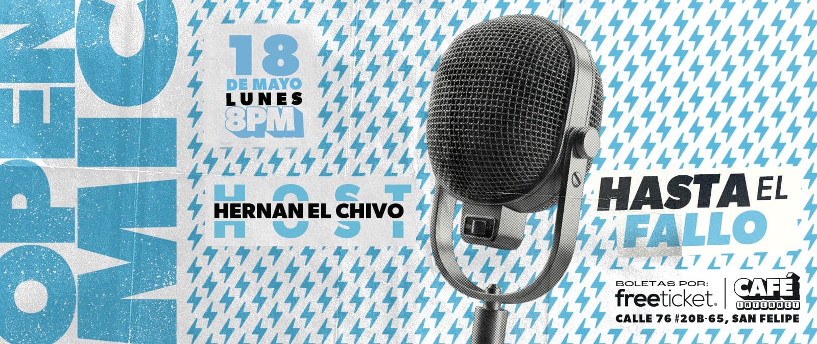 OPEN MIC HASTA EL FALLO