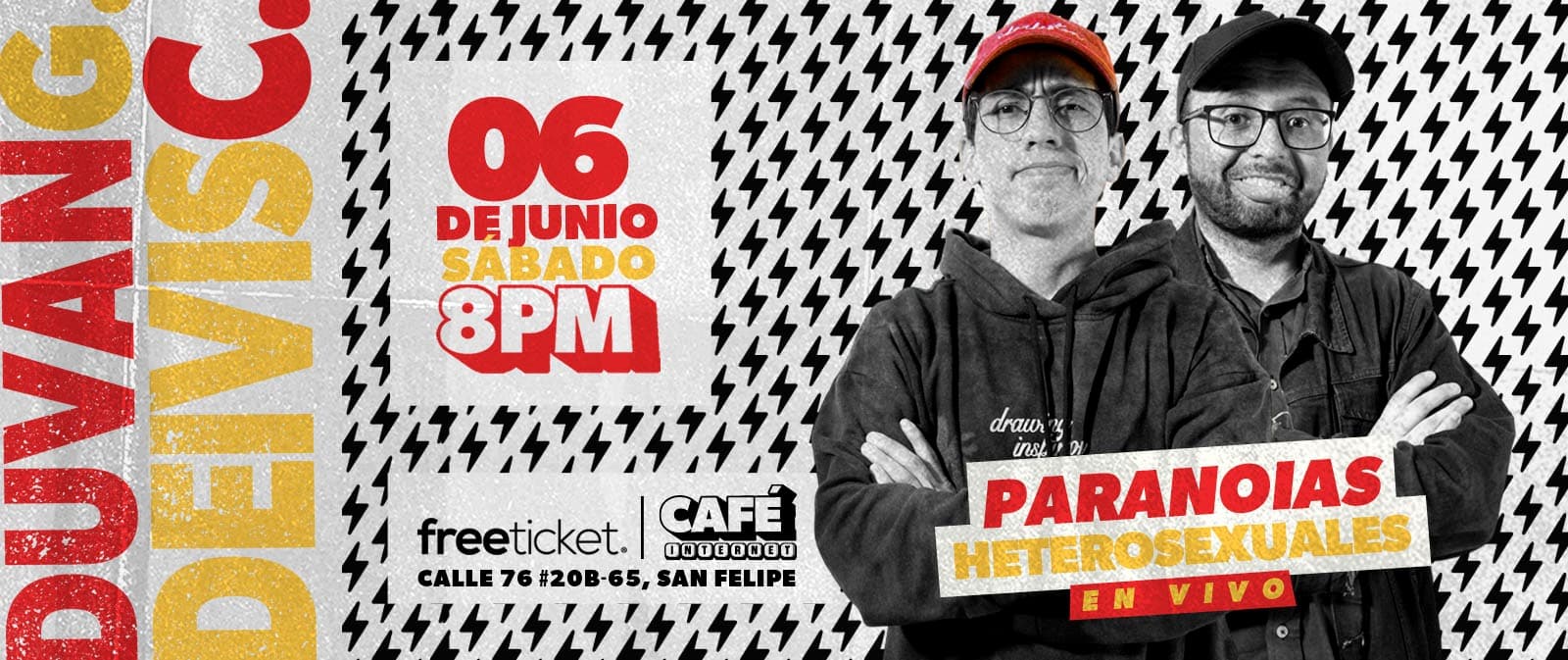 PARANOIAS HETEROSEXUALES EN VIVO
