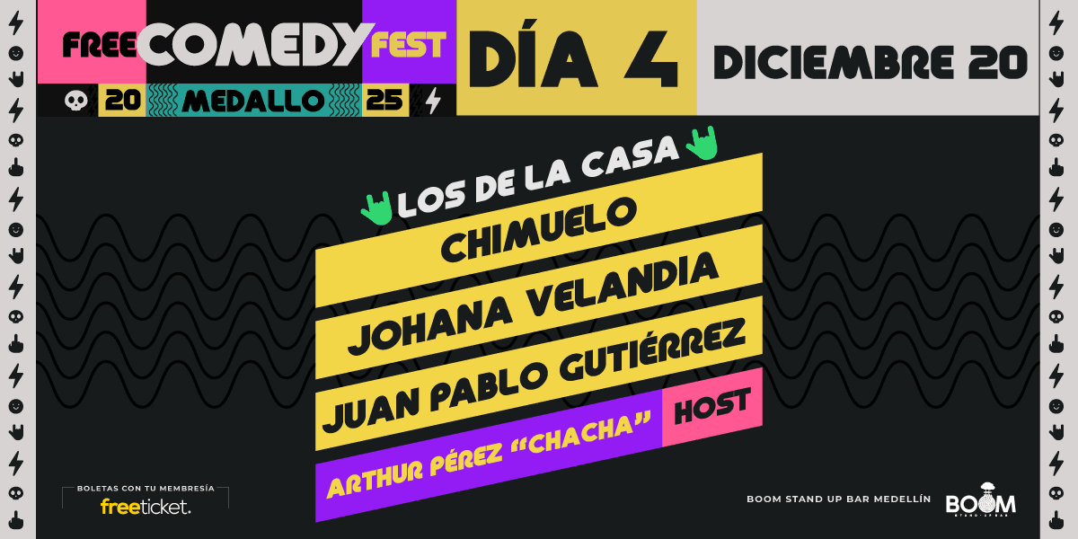 Free Comedy Fest Medallo - Día 4