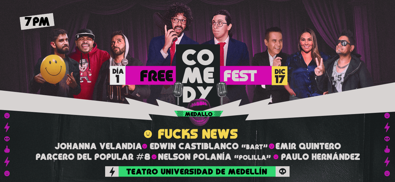 Free Comedy Fest Medallo - Día 1 Gran Apertura