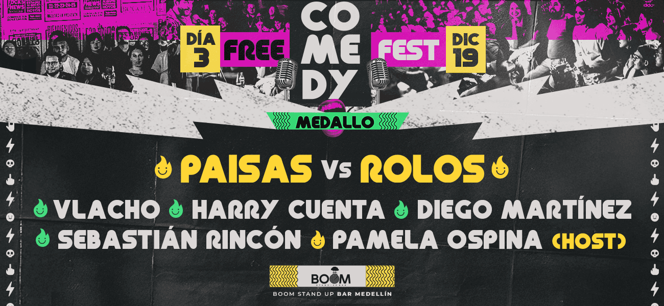 Free Comedy Fest Medallo - Día 3